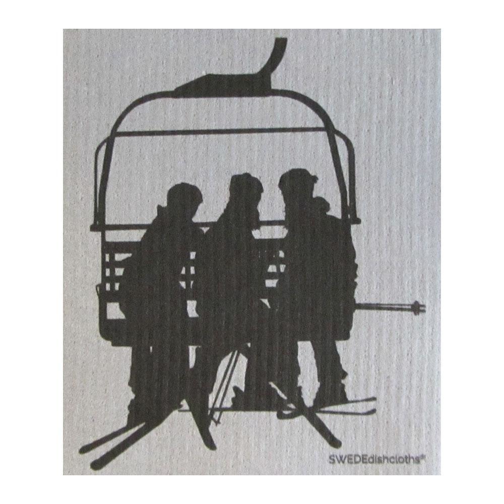 Chairlift ONE each on gray Swedish Dishcloth | ECO Friendly Absorbent Cleaning Cloth | Reusable Cleaning Wipes