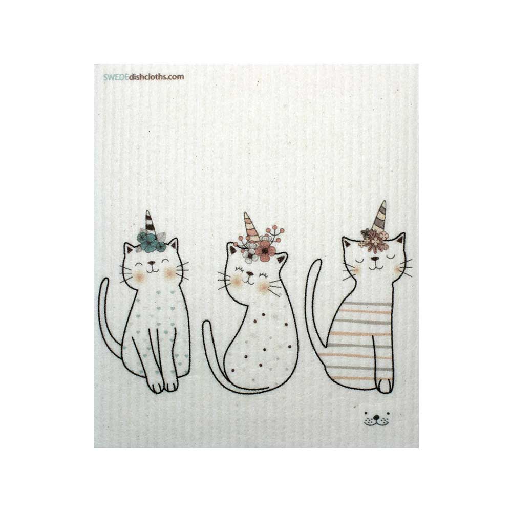 Cat Swedish Dishcloth | Eco-Friendly Absorbent Cleaning Cloth