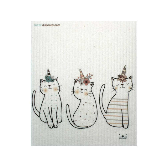 Cat Swedish Dishcloth | Eco-Friendly Absorbent Cleaning Cloth