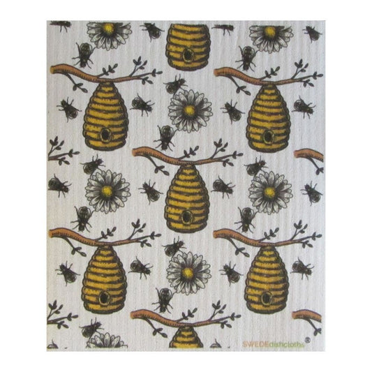 Bees/Honey One cloth Swedish Dishcloths | ECO Friendly Absorbent Cleaning Cloth